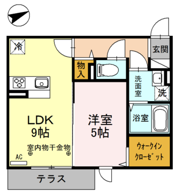 光レジデンス　Aの間取り