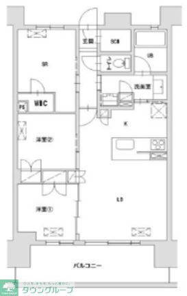 八王子市八日町のマンションの間取り