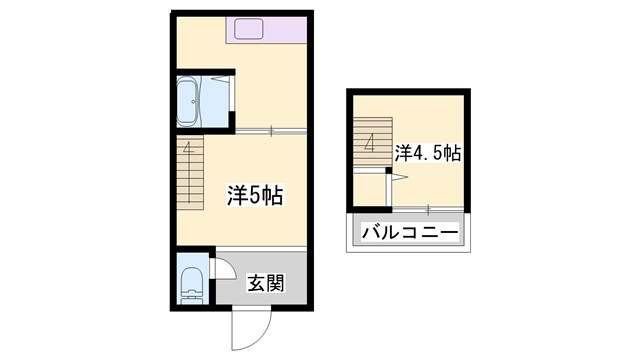 総社本町借家　北棟の間取り