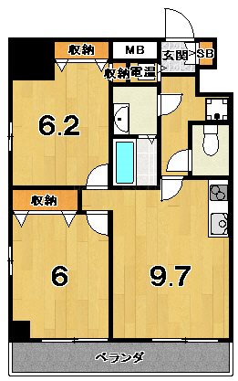 御池サンハイツの間取り