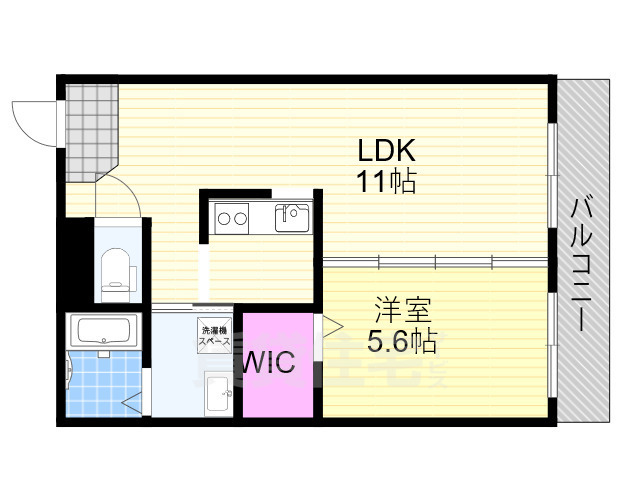 大阪市淀川区田川のマンションの間取り