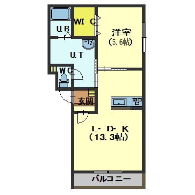 函館市松川町のマンションの間取り