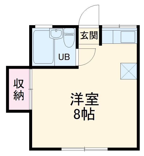 甲府市岩窪町のアパートの間取り