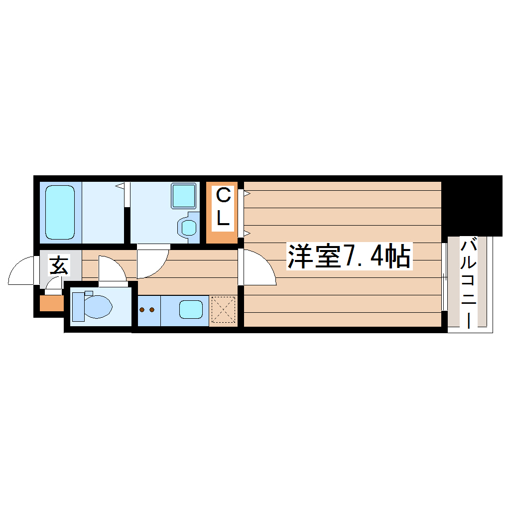 シェルグランデ東口の間取り