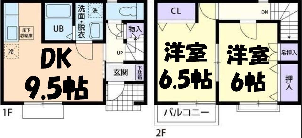 足利市大沼田町のアパートの間取り