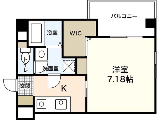 広島市東区東蟹屋町のマンションの間取り