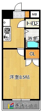 福岡市東区三苫のマンションの間取り