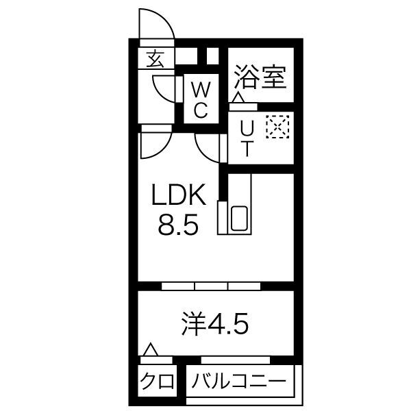 ロ・ハス八事東の間取り