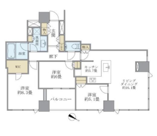 シティタワー有明の間取り