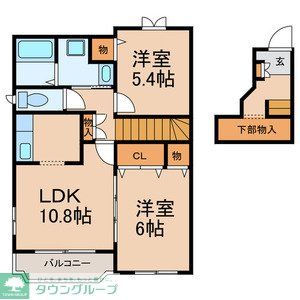 船橋市三咲のアパートの間取り