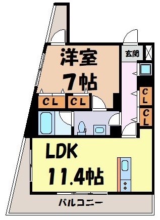 ヴァリエ東別院の間取り