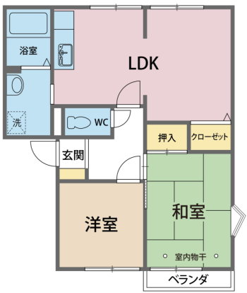 メゾンウィステリアＫ棟の間取り