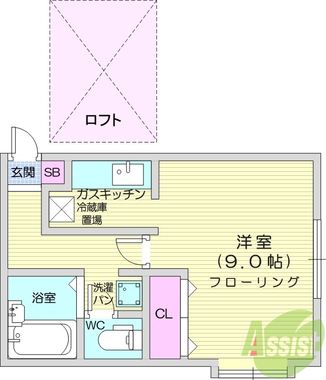 レジデンス花壇センチュリーの間取り