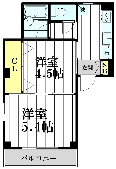 サンコーポヤゴシの間取り