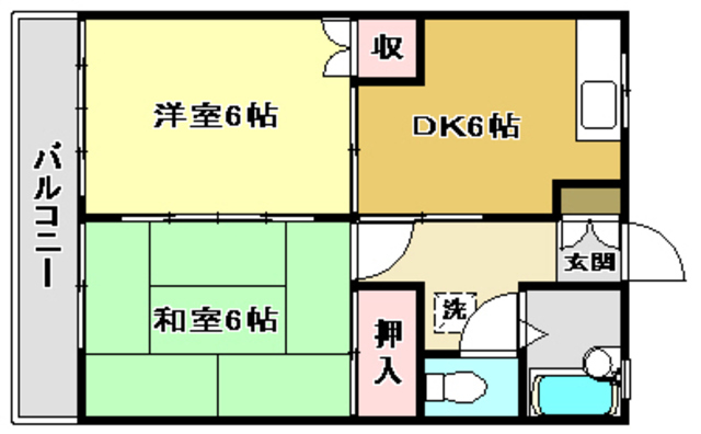 福永マンションの間取り