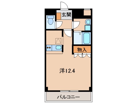 岩出市西安上のアパートの間取り