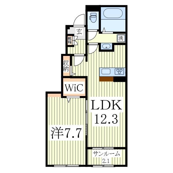 マークウエストＦ　IIの間取り