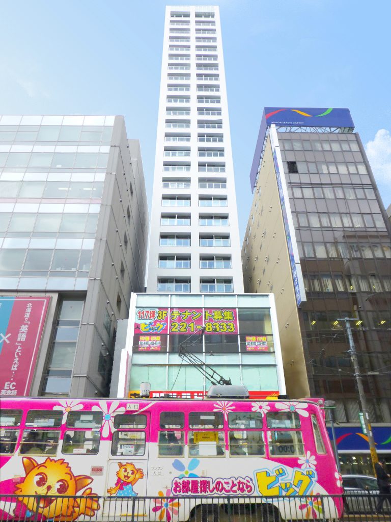 建物外観　大通駅徒歩1分の好立地タワーマンション♪当店仲介料無料です♪