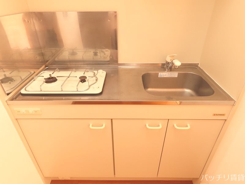 キッチン　同マンション別号室の画像。現況を優先いたします。