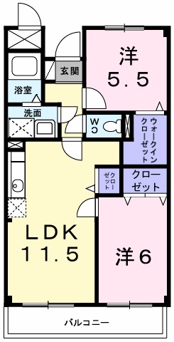 ポレール伊川IIの間取り写真