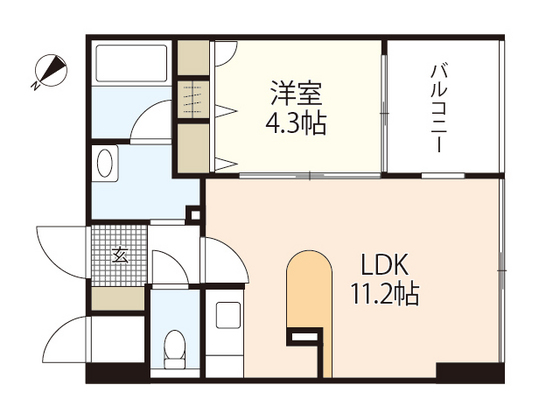 JEUNESSE翠町の間取り写真
