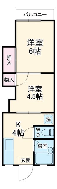 コーポ壱番館の間取り写真