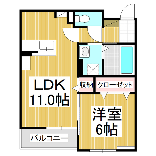 プラシードカーサTK Bの間取り写真