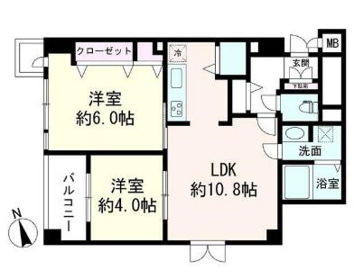 ＪＲ山手線 田町駅 徒歩10分 14階建 築44年の間取り写真