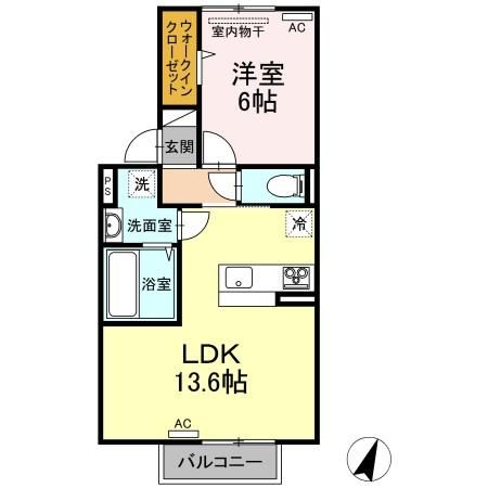 リカーネ Bの間取り写真