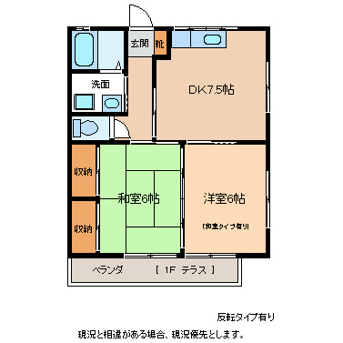 コーポかざりやの間取り