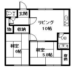 ハッピーコーポの間取り