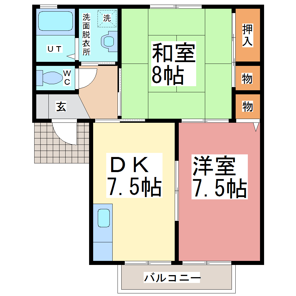 ベルメゾン社南の間取り