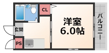 ロータリーマンション稲田の間取り