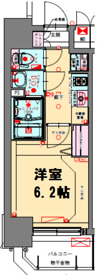 プレサンス梅田北アーリーの間取り