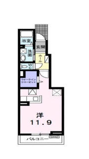 伊予郡松前町大字北黒田のアパートの間取り