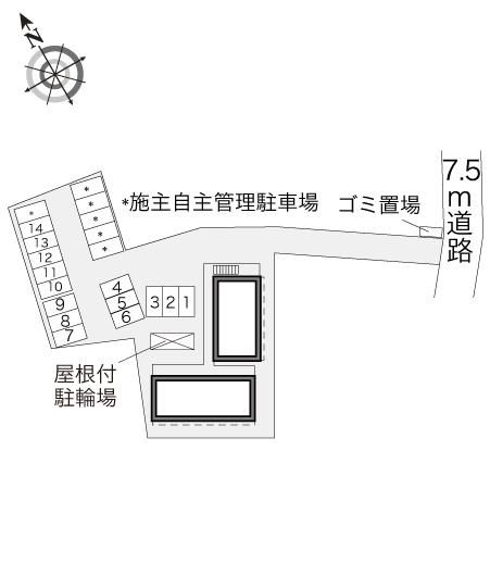 【厚木市戸田のアパートの駐車場】