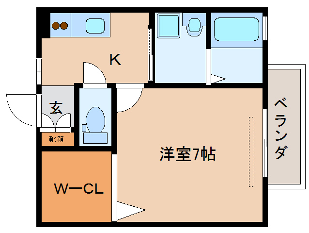 相楽郡精華町大字北稲八間のアパートの間取り