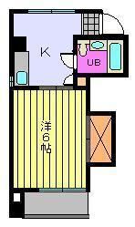 松山市築山町のマンションの間取り