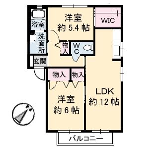 Ｋ－ＨＡＵＳ　II棟の間取り