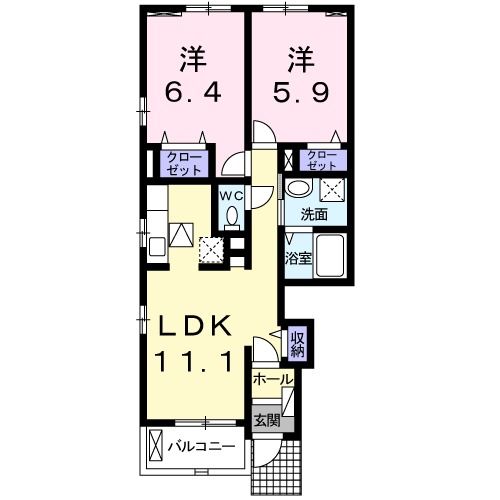 イルフィオーレＡの間取り