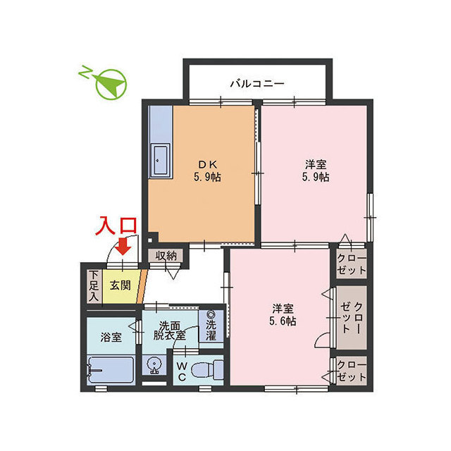 ボヌール至民の間取り