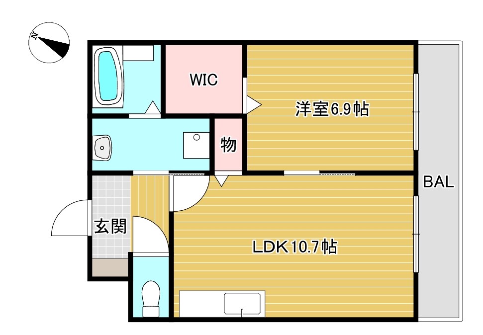 アースマーシマンションIIの間取り