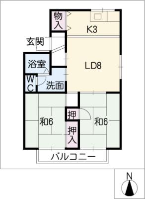 ＣＨＡＴＥＡＵ　ＤＥパル三軒の間取り