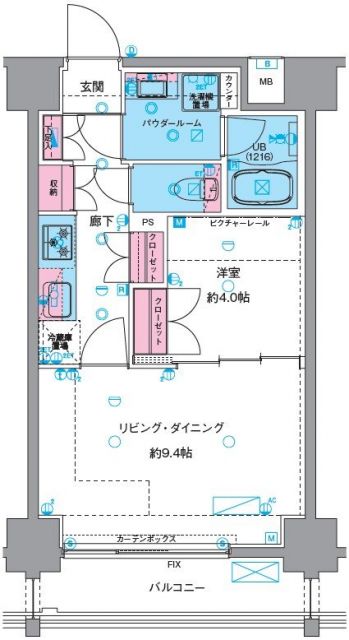 GENOVIA浅草VIskygardenの間取り