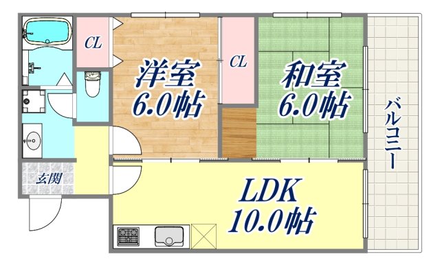 グランドシャトー兵庫の間取り