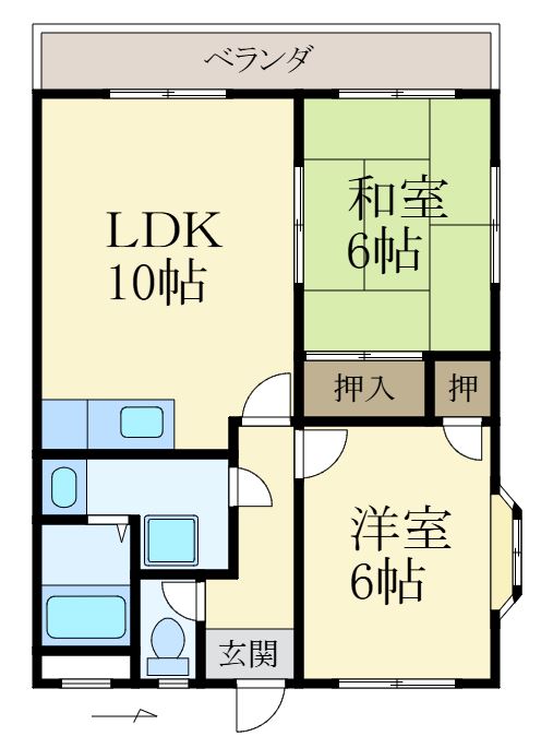 メゾン金池の間取り