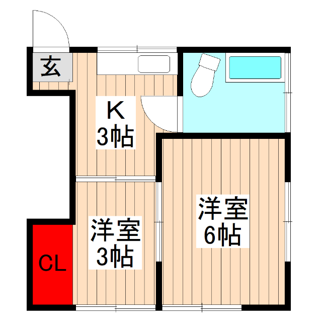 朝日コーポの間取り