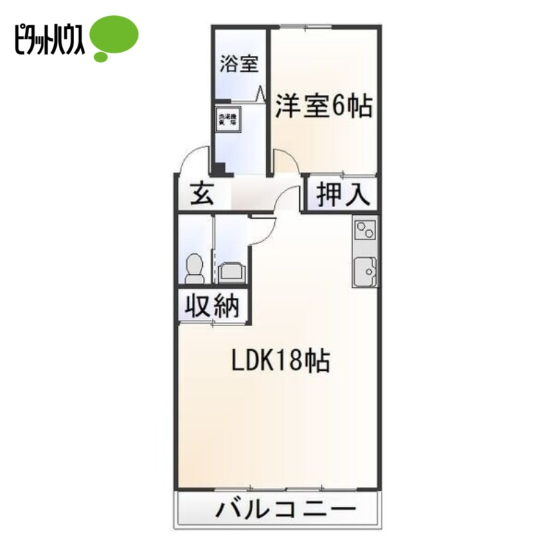 マンション岡田の間取り