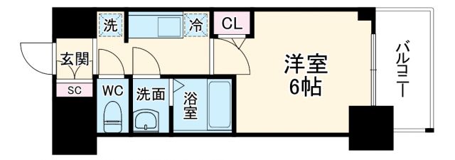 アドバンス大阪ストーリアの間取り