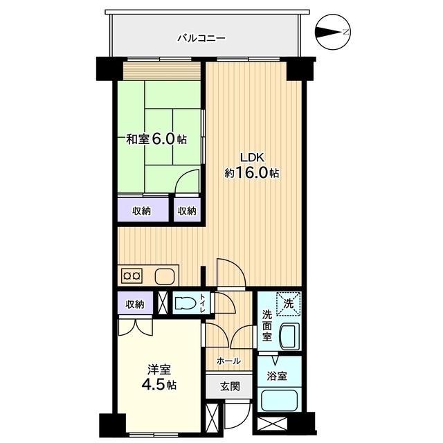 信開ドムス大領中の間取り